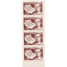 0420-Homenagem a Joaquim Caetano da Silva, tira de 5 com emenda de bobina.