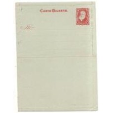 CB-008 carta bilhete de 100Rs, linhas pontilhadas,nova