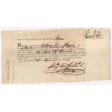1834 recibo de pagamento de seguro de carta 