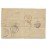 1872-Carta  da França p/ o Brasil, via Inglaterra, porteada em 2Fr,  porte maritimo de navios mercantes, 240Rs conforme Item I do Aviso Publico  p/ cartas vindas da Inglaterra fora de Convenção Postal