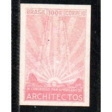 0024- 100Rs Congresso de Arquitetura, prova em vermelho. Rara